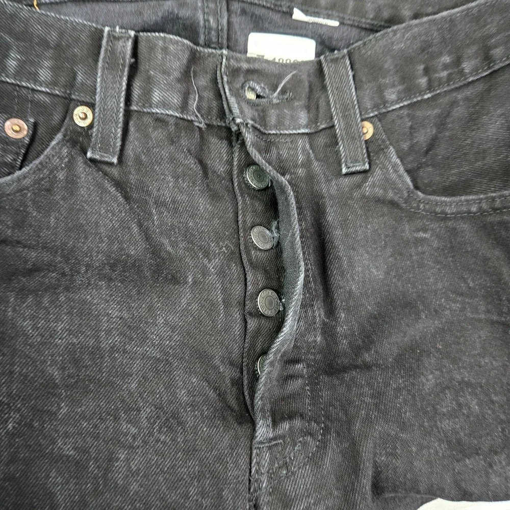 Levi's‎ Men Jeans 3xx29 Black 501 Cotton Elastane Button Fly Original Fit